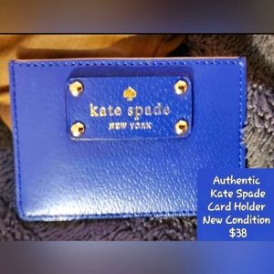 Kate Spade Card Holder in Gorgeous Indigo Blue